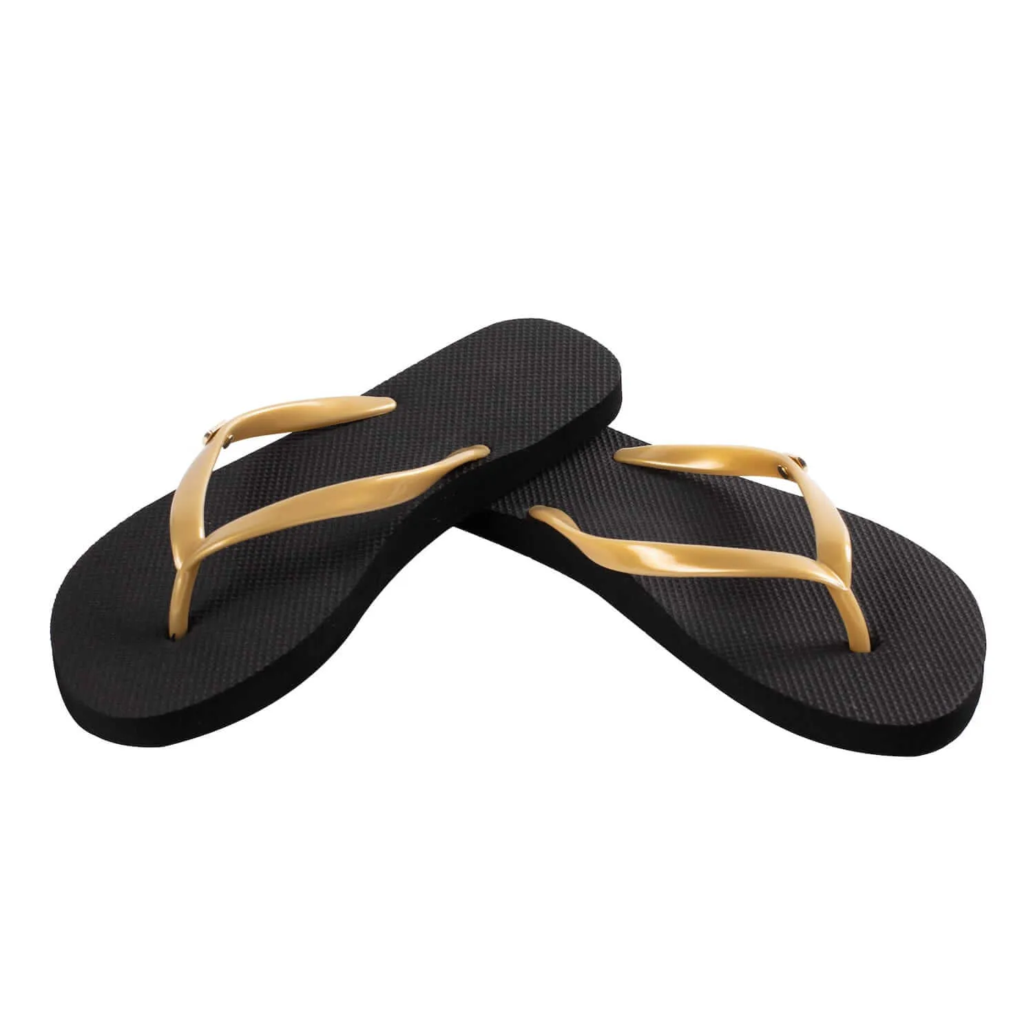 Bandolino Flip Flops Women's Flip Flop  Black & Gold
