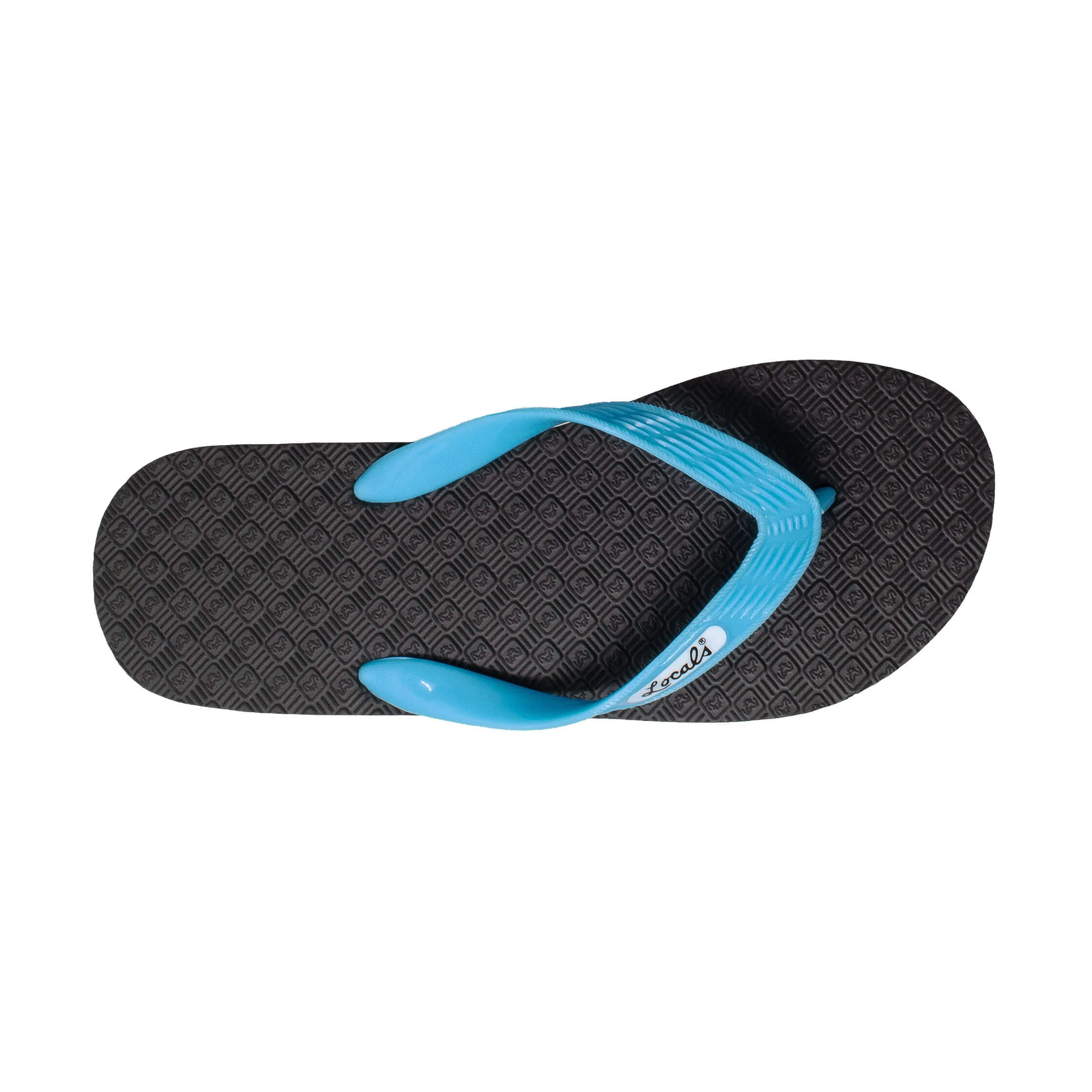 Clear Platform Flip Flops Women's Solid Aqua Strap Slippah