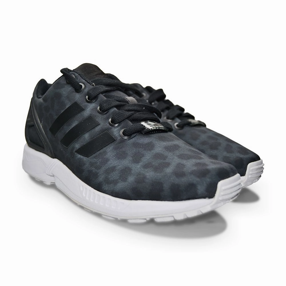 Womens Adidas ZX Flux W - S42057 - Black White Adidas Turf Shoes Sale