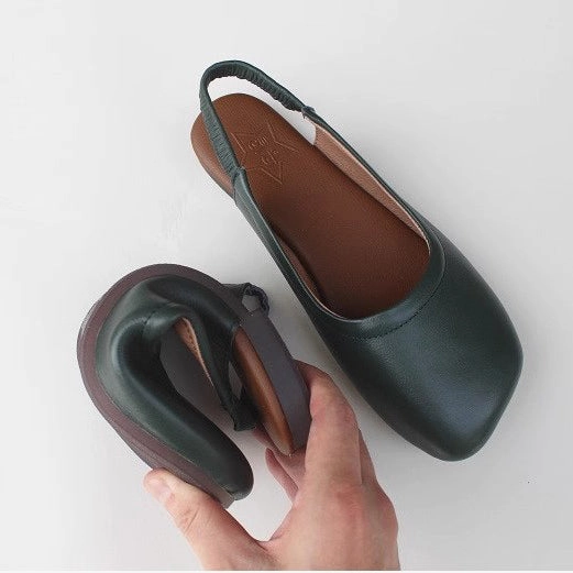 Square Toe Comfortable Sandals Flat Handmade Shoes Best Shoes For Wide Flat Feet Standing All Day