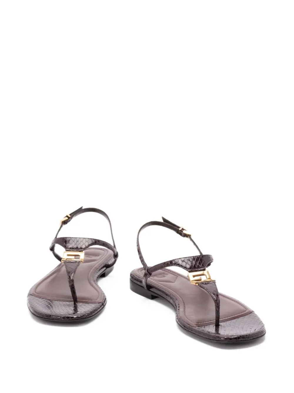 Novelty Flip Flops FENDI Ayers Leather Flip-Flops for Women