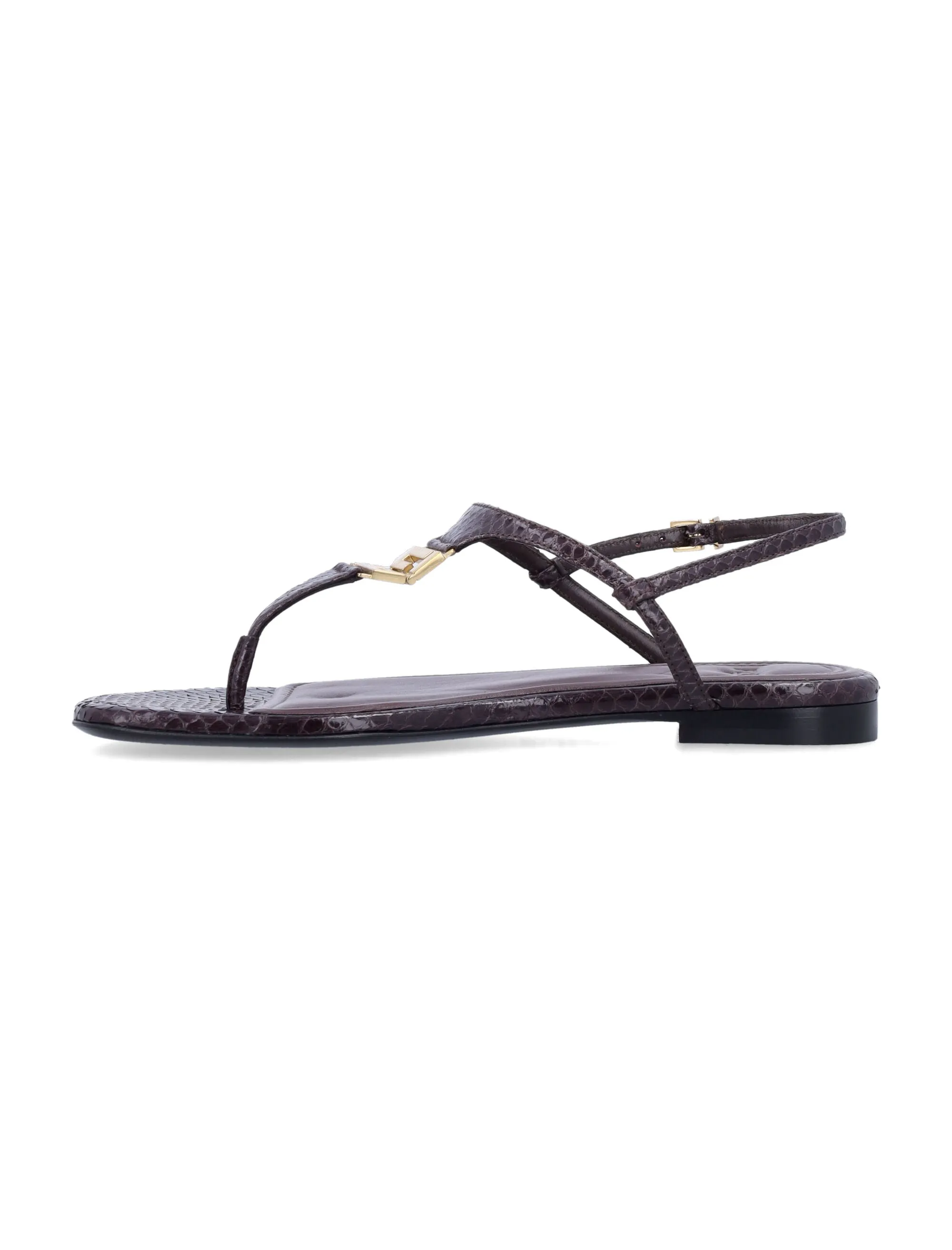 Best Flip Flops For Achilles Tendonitis FENDI Ayers Leather Flip-Flops for Women