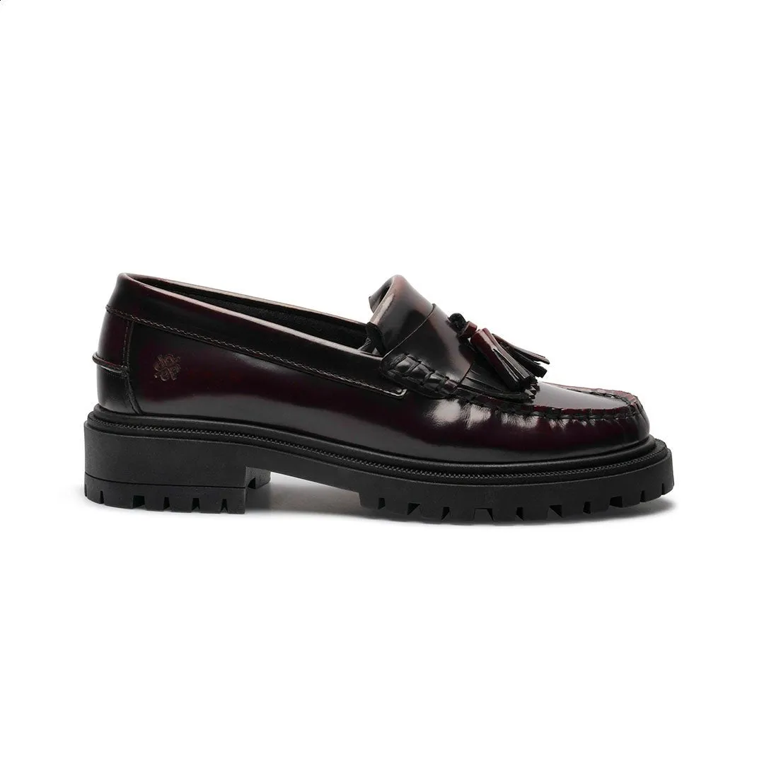 Playboy Lula W Loafers Bordo polido Rhinestone Loafers
