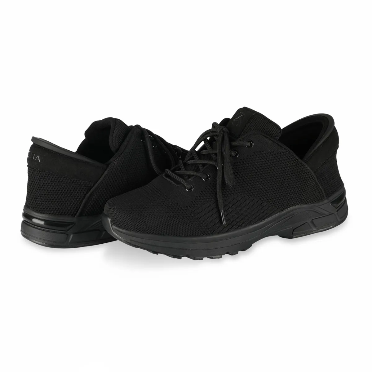 Zeba Men's Jet Black Fabric Slip On Munro Shoes Flats