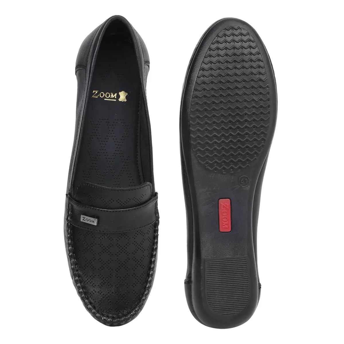 Zoom Shoes Pure Leather Flat Bellies For Women VENUS Flat Espadrille Shoes